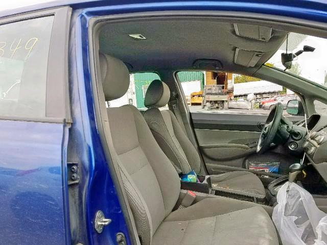 2HGFA16297H038744 - 2007 HONDA CIVIC DX BLUE photo 5