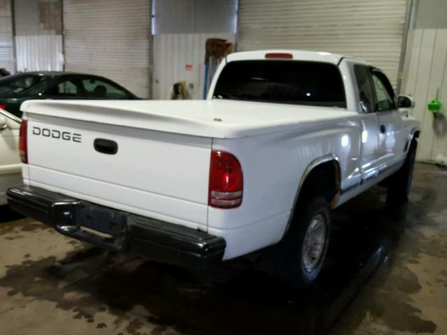 1B7GG22X5WS708483 - 1998 DODGE DAKOTA WHITE photo 4