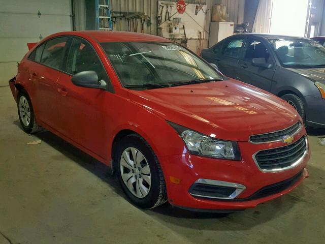 1G1PA5SG7F7143264 - 2015 CHEVROLET CRUZE LS RED photo 1