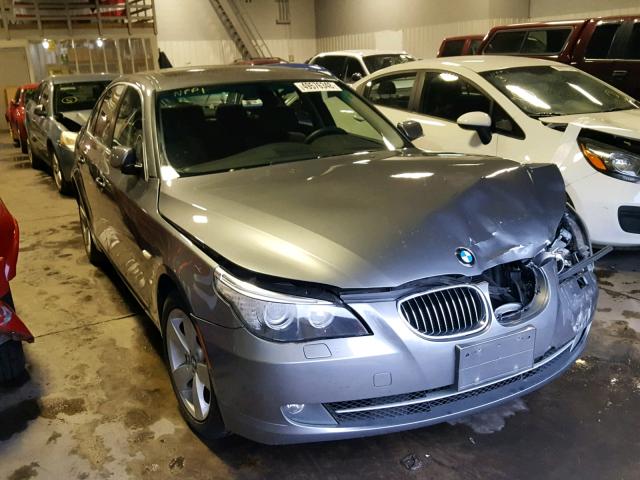 WBANV13568CZ54182 - 2008 BMW 528 XI GRAY photo 1