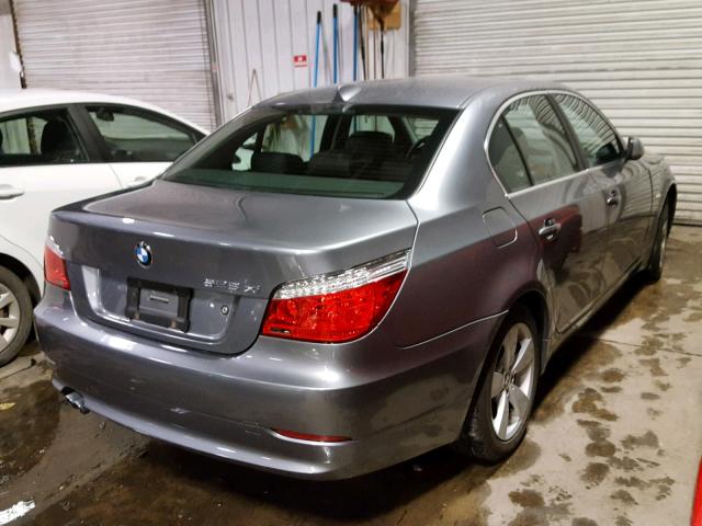 WBANV13568CZ54182 - 2008 BMW 528 XI GRAY photo 4