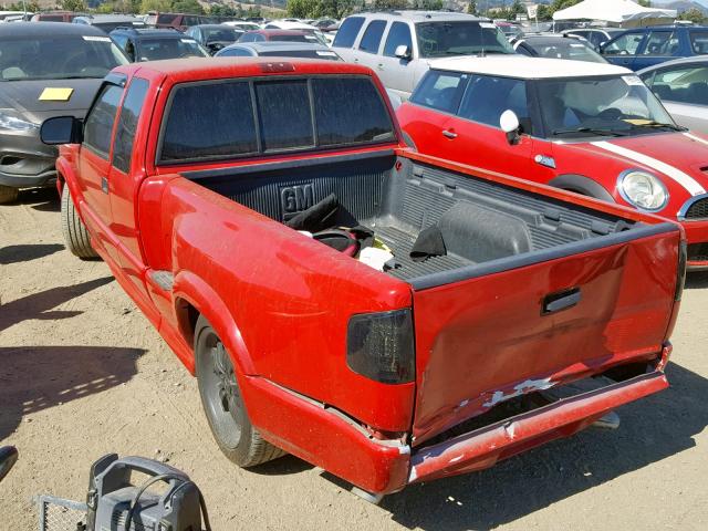 1GCCS19W3Y8130405 - 2000 CHEVROLET S TRUCK S1 RED photo 3
