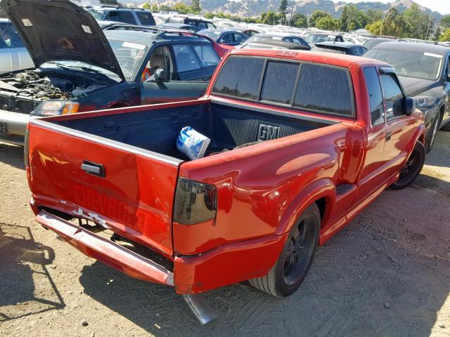 1GCCS19W3Y8130405 - 2000 CHEVROLET S TRUCK S1 RED photo 4