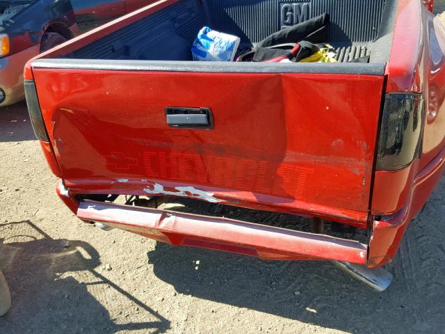 1GCCS19W3Y8130405 - 2000 CHEVROLET S TRUCK S1 RED photo 9