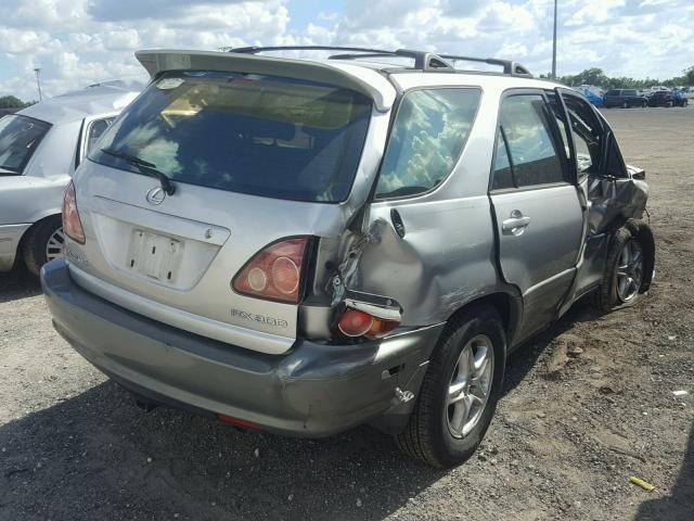 JT6HF10U7Y0103719 - 2000 LEXUS RX 300 SILVER photo 4