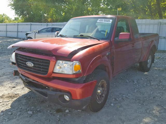 1FTYR44UX8PA94288 - 2008 FORD RANGER SUP RED photo 2