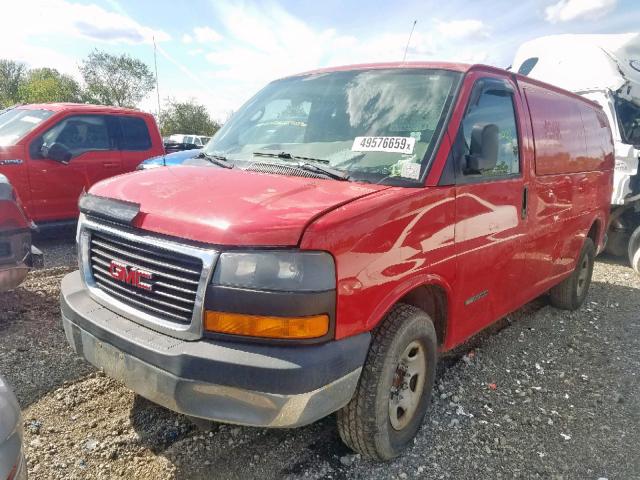 1GTHG35U861205029 - 2006 GMC SAVANA G35 RED photo 2