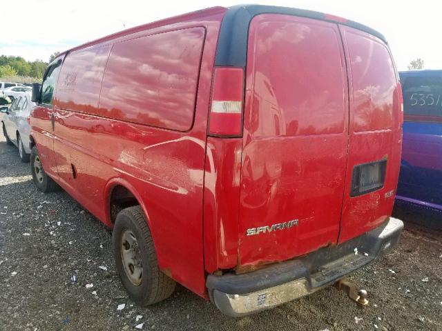 1GTHG35U861205029 - 2006 GMC SAVANA G35 RED photo 3