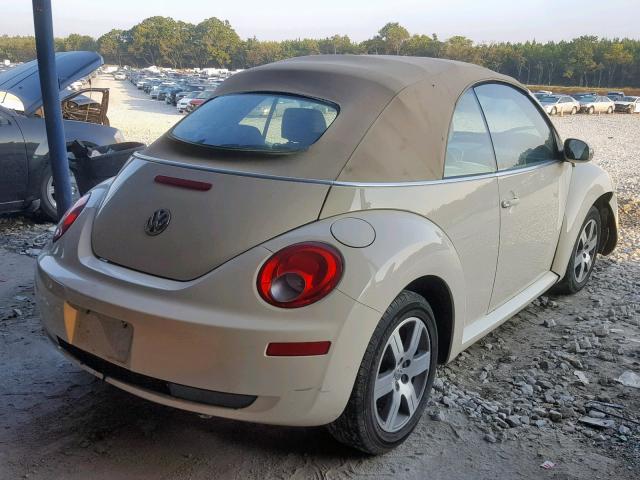 3VWPF31Y36M321181 - 2006 VOLKSWAGEN NEW BEETLE თაფლისფერი ფოტო 4