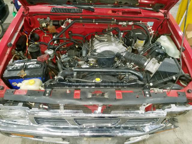 1N6HD16Y1SC303782 - 1995 NISSAN TRUCK KING RED photo 7