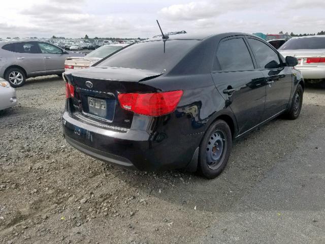 KNAFU4A25B5436092 - 2011 KIA FORTE EX BLACK photo 4