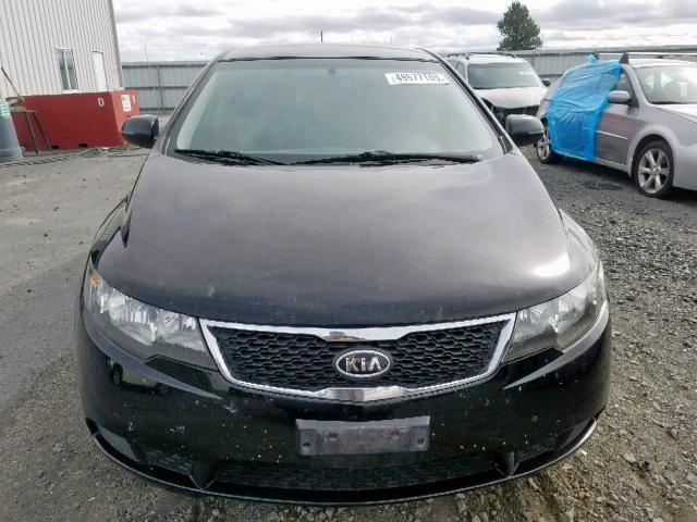 KNAFU4A25B5436092 - 2011 KIA FORTE EX BLACK photo 9