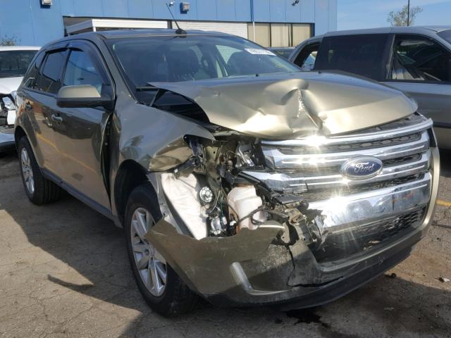 2FMDK3JC6DBE10758 - 2013 FORD EDGE SEL GREEN photo 1