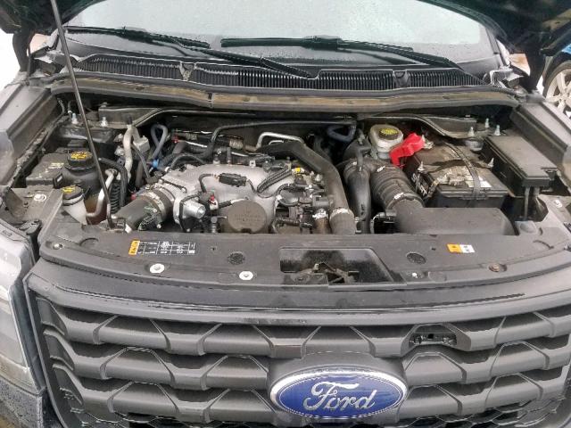 1FM5K8AT7HGA36998 - 2017 FORD EXPLORER P BLACK photo 7