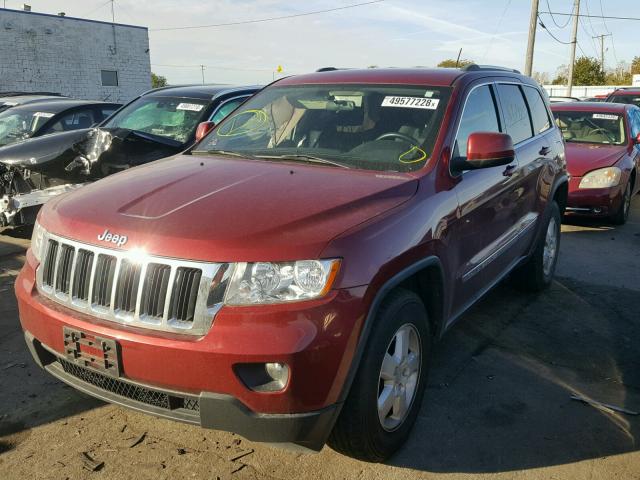 1C4RJFAG3CC176398 - 2012 JEEP GRAND CHER MAROON photo 2