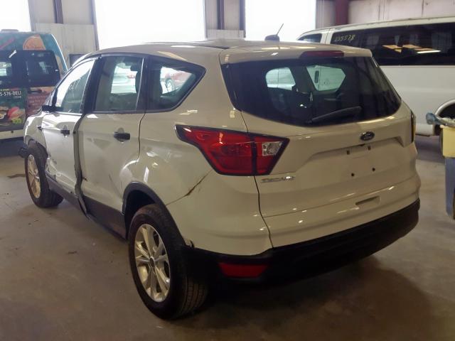 1FMCU0F79KUA46763 - 2019 FORD ESCAPE S WHITE photo 3