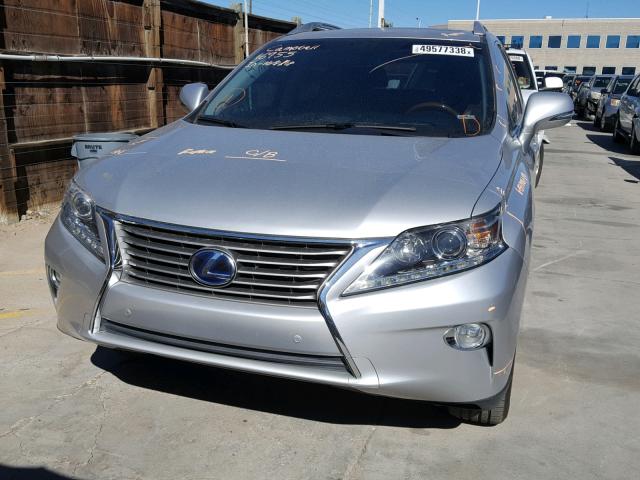 JTJBC1BA2D2440515 - 2013 LEXUS RX 450 SILVER photo 9