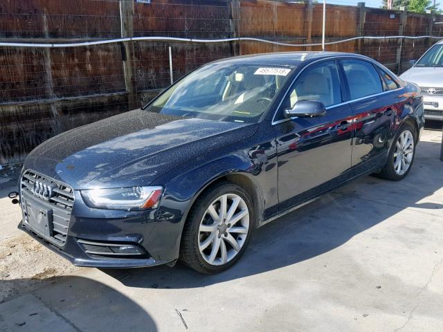 WAUKFAFL9DA184382 - 2013 AUDI A4 PRESTIG BLUE photo 2