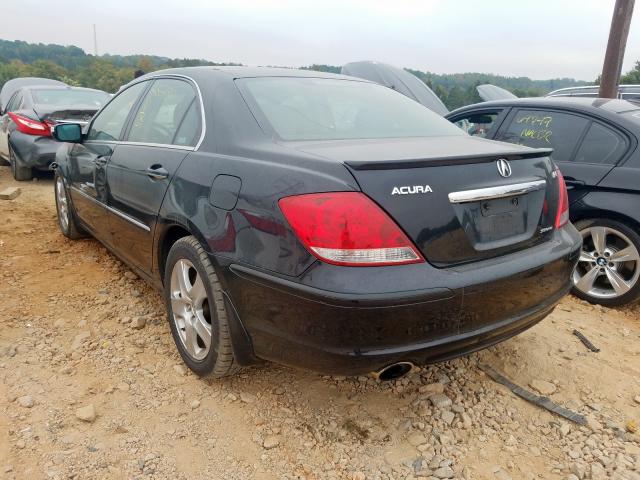 JH4KB16697C000820 - 2007 ACURA RL BLACK photo 3