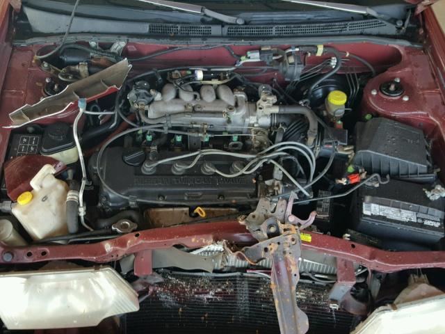 3N1AB41D7XL104539 - 1999 NISSAN SENTRA BAS BURGUNDY photo 7