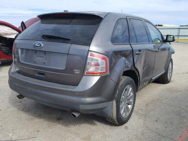 2FMDK4JC0ABB70723 - 2010 FORD EDGE SEL GRAY photo 4