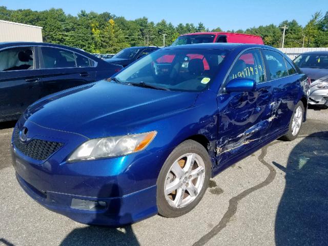 4T1BE46K39U391396 - 2009 TOYOTA CAMRY BASE BLUE photo 2