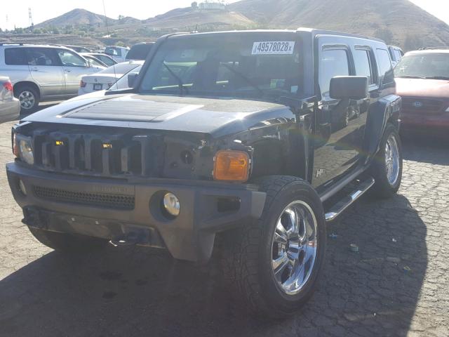 5GTDN136668285508 - 2006 HUMMER H3 BLACK photo 2