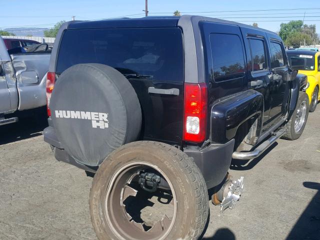 5GTDN136668285508 - 2006 HUMMER H3 BLACK photo 4