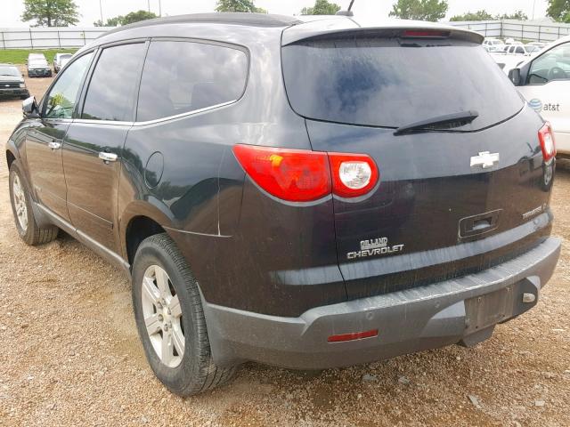 1GNER23D39S170996 - 2009 CHEVROLET TRAVERSE L BLACK photo 3