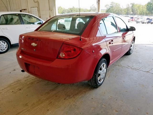 1G1AD5F55A7238341 - 2010 CHEVROLET COBALT 1LT RED photo 4