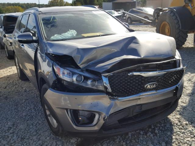 5XYPG4A33GG068405 - 2016 KIA SORENTO LX GRAY photo 1