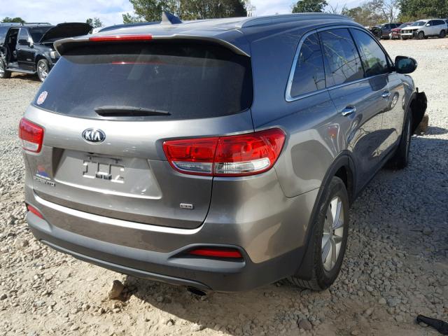 5XYPG4A33GG068405 - 2016 KIA SORENTO LX GRAY photo 4