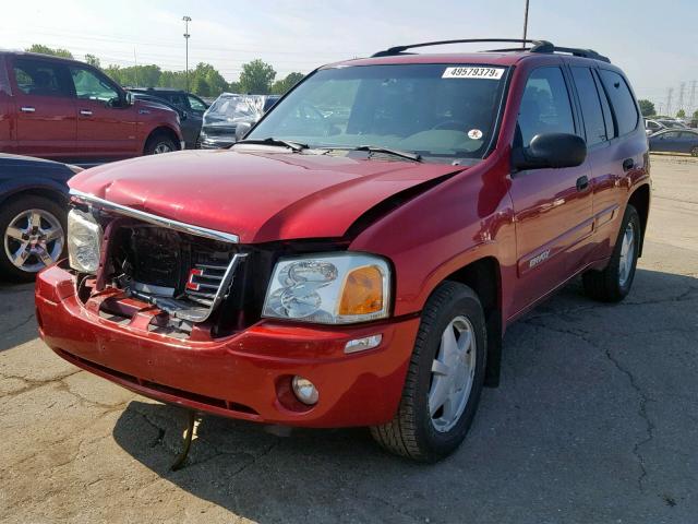 1GKDT13S322113965 - 2002 GMC ENVOY RED photo 2