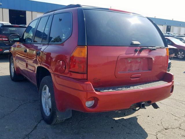 1GKDT13S322113965 - 2002 GMC ENVOY RED photo 3