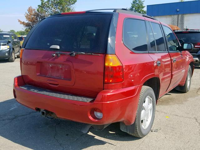 1GKDT13S322113965 - 2002 GMC ENVOY RED photo 4