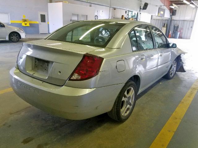 1G8AL52F73Z164186 - 2003 SATURN ION LEVEL SILVER photo 4