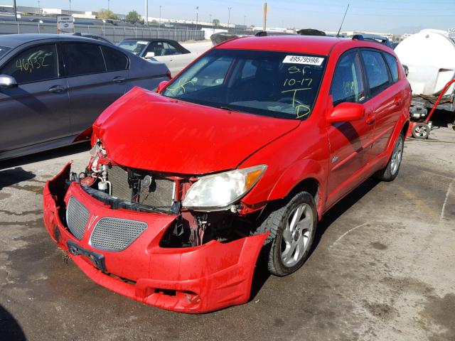 5Y2SL63875Z418174 - 2005 PONTIAC VIBE RED photo 2