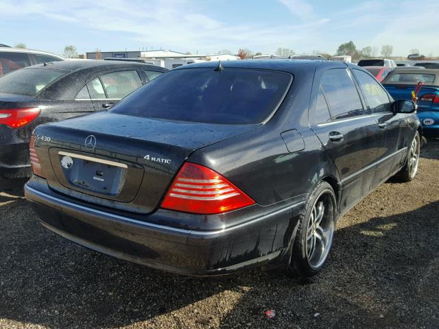 WDBNG83J76A484335 - 2006 MERCEDES-BENZ S 430 4MAT BLACK photo 4