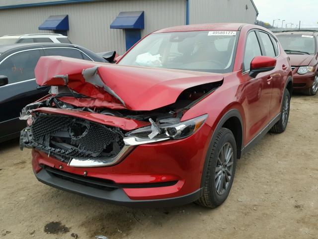 JM3KFBBLXH0199278 - 2017 MAZDA CX-5 SPORT MAROON photo 2