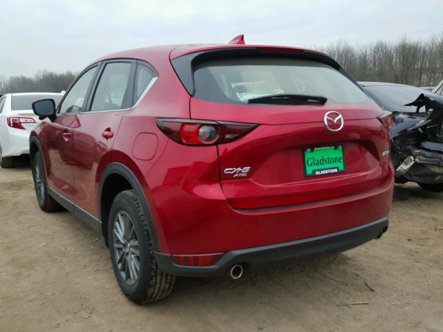 JM3KFBBLXH0199278 - 2017 MAZDA CX-5 SPORT MAROON photo 3