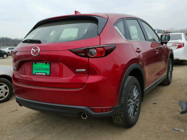 JM3KFBBLXH0199278 - 2017 MAZDA CX-5 SPORT MAROON photo 4