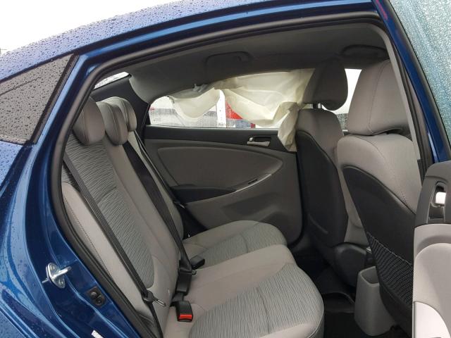 KMHCT4AEXGU943243 - 2016 HYUNDAI ACCENT SE BLUE photo 6