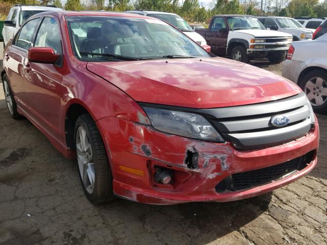 3FAHP0KC8BR233588 - 2011 FORD FUSION SPO RED photo 1