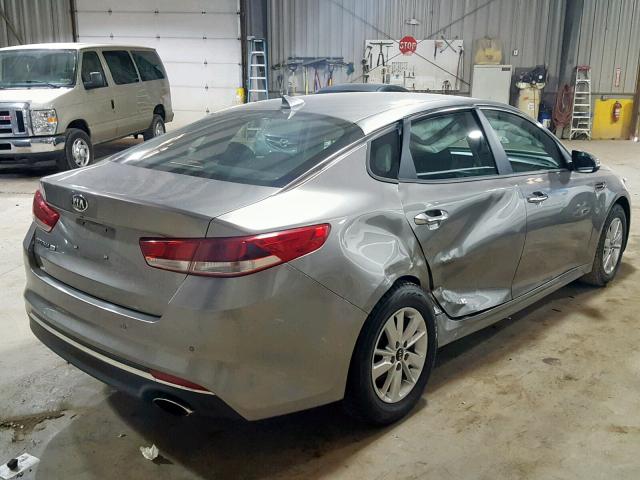 5XXGT4L38JG185983 - 2018 KIA OPTIMA LX SILVER photo 4