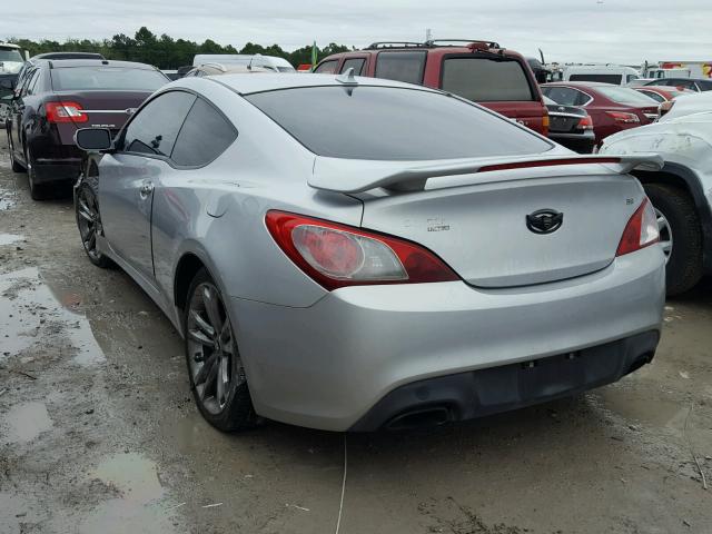 KMHHU6KHXAU040332 - 2010 HYUNDAI GENESIS CO SILVER photo 3