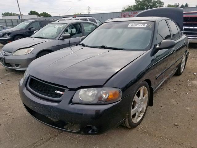 3N1AB51D44L733967 - 2004 NISSAN SENTRA SE- BLACK photo 2