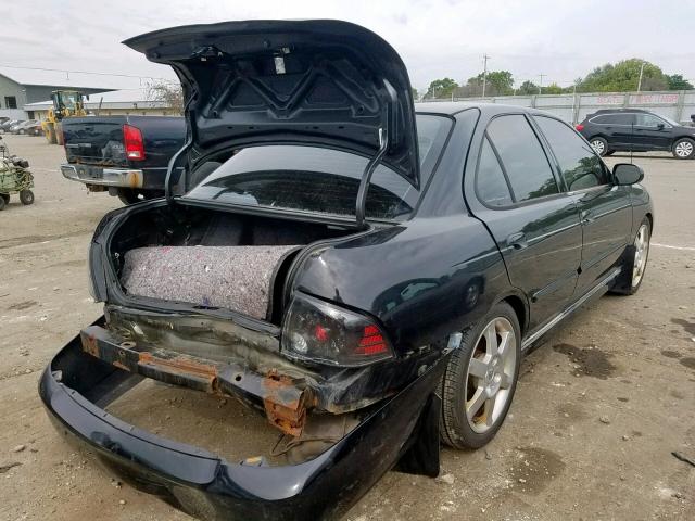 3N1AB51D44L733967 - 2004 NISSAN SENTRA SE- BLACK photo 4