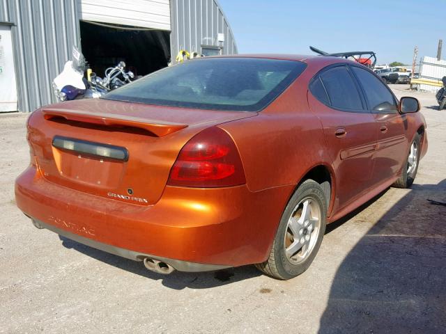 2G2WP522741129921 - 2004 PONTIAC GRAND PRIX ORANGE photo 4