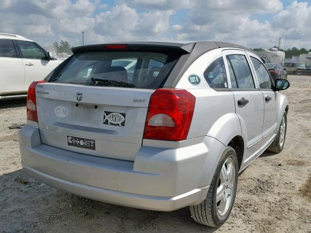 1B3HB48B07D323544 - 2007 DODGE CALIBER SX SILVER photo 4