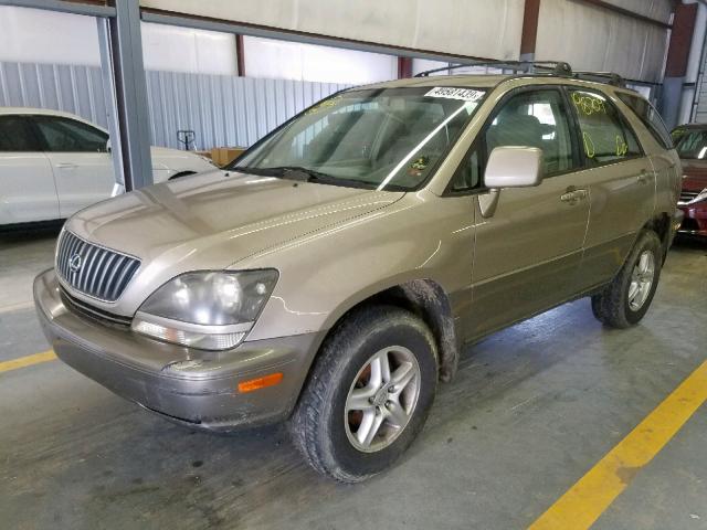 JT6HF10UXX0032871 - 1999 LEXUS RX 300 GOLD photo 2